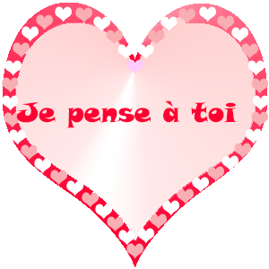 Gif animé je pense à toi coeur 